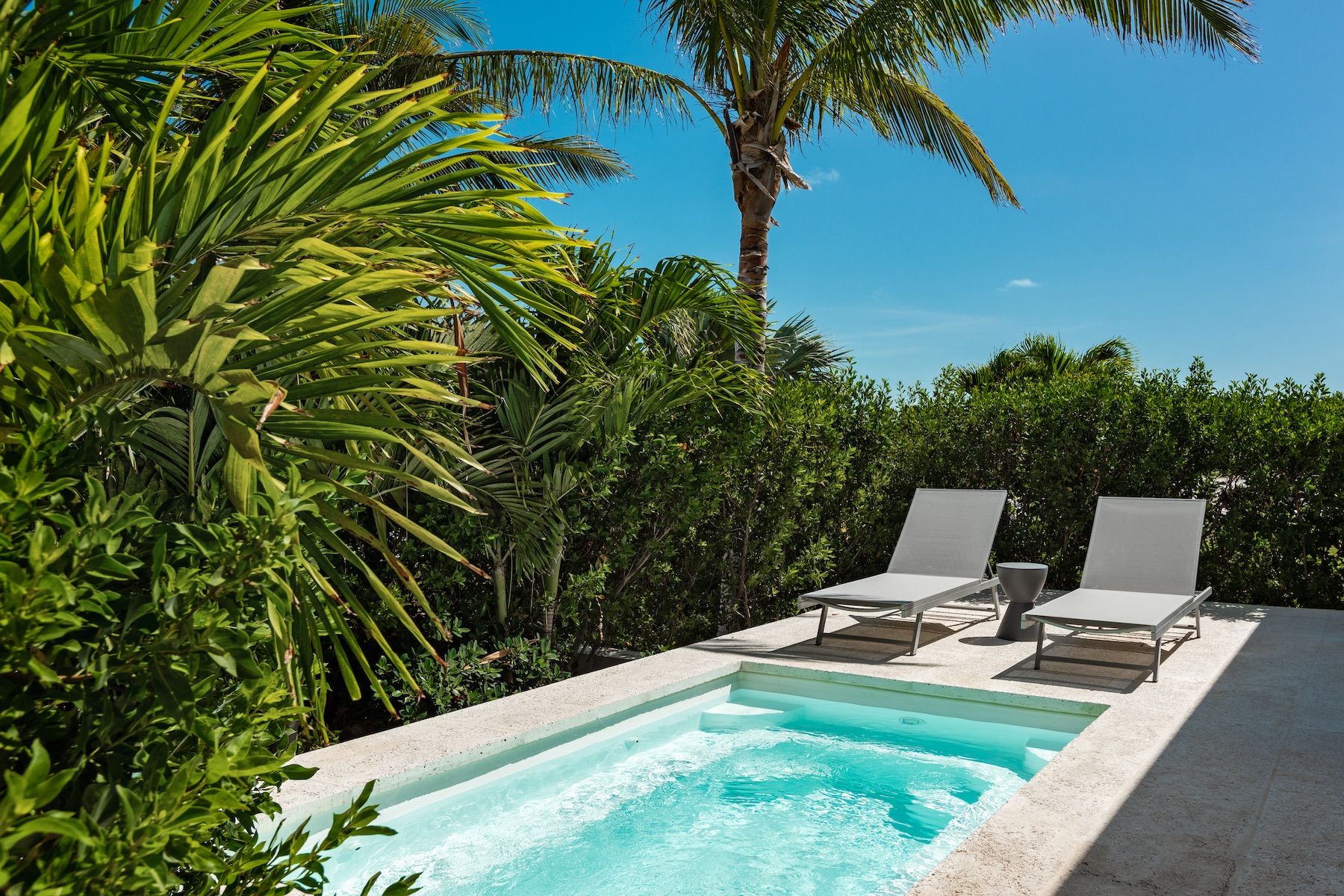Blue villa photo.